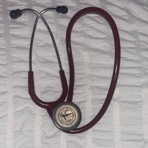 Burgundy Stethoscope with Logo